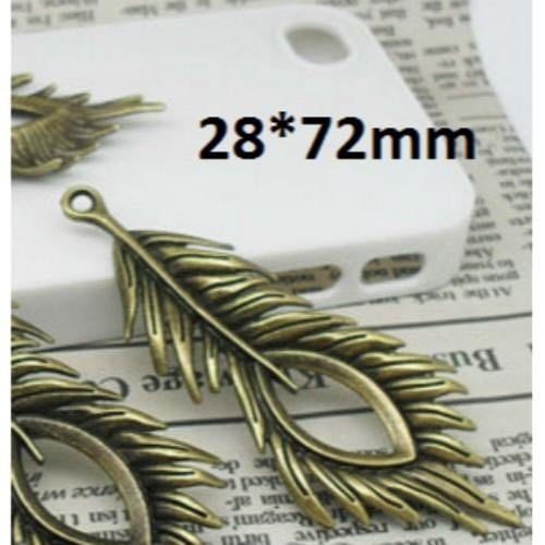 ATK Metal Charm - Peacock Feathers