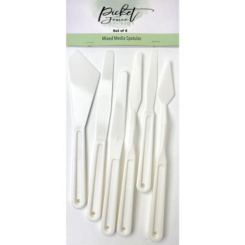 Picket Fence Studios Mixed Media Spatulas 6/Pkg