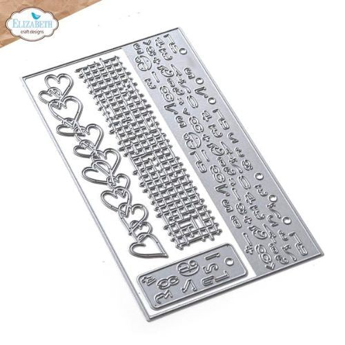 Elizabeth Craft Metal Die Planner Essentials 40 - Number Border & Patterns