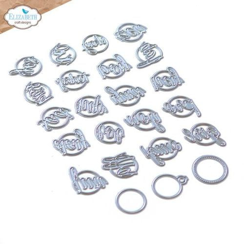 Elizabeth Craft Metal Die Planner Essentials 43 - Circle Words