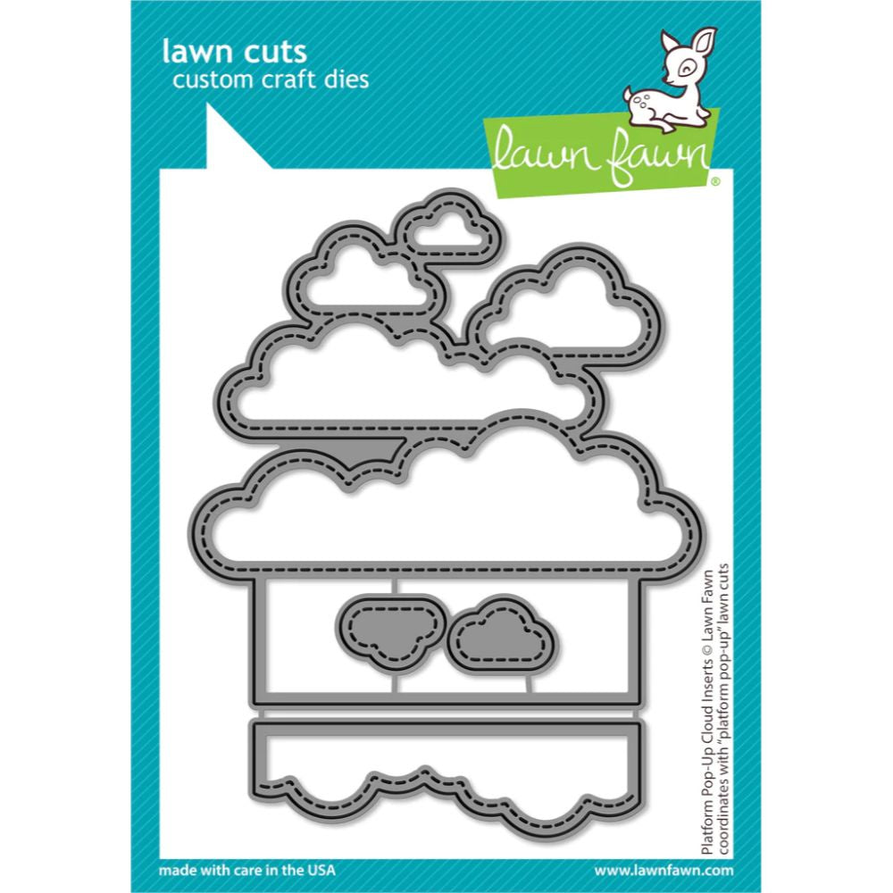 Lawn Fawn Platform Pop-Up Cloud Inserts - Platform Pop-Up Cloud Inserts LF3092