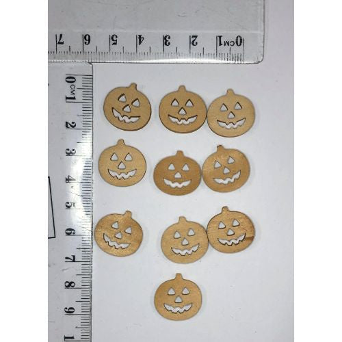 ATK Wooden Halloween Pumpkin 10/ pkg