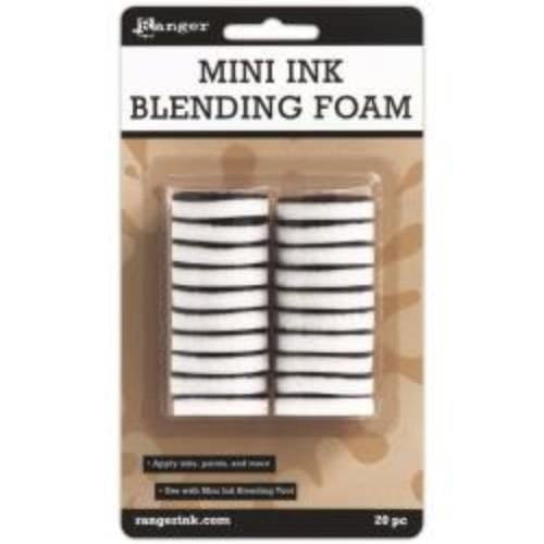 Ranger Mini Ink Blending Replacement Foams 1" Round 20/Pkg For IBT40965