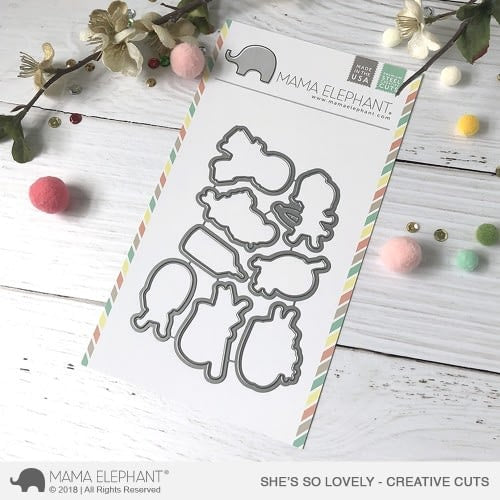 Mama Elephant SHE'S SO LOVELY - CREATIVE CUTS
