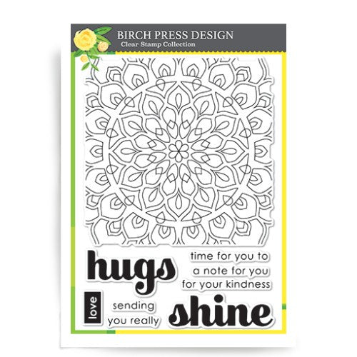 Birch Press Design shining mandala clear stamp set