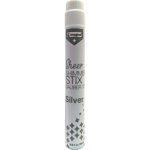 Imagine Sheer Shimmer Stix W/Dauber Top .5fl oz Silver