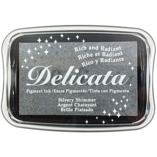 TSUKINEKO Delicata Pigment Ink Pad Silvery Shimmer