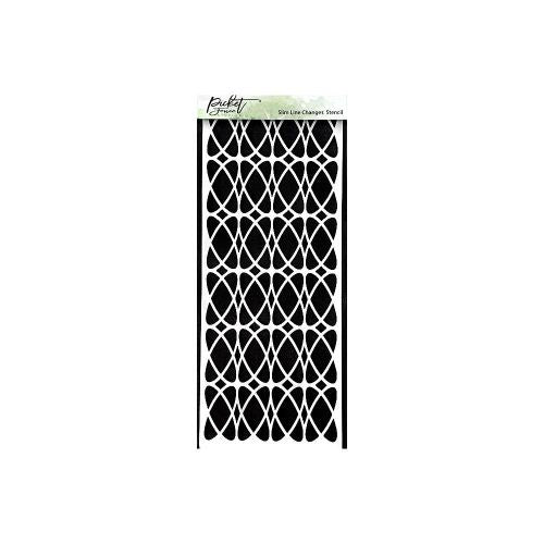 Picket Fence Studios Stencil 4"X10" Slimline Changes