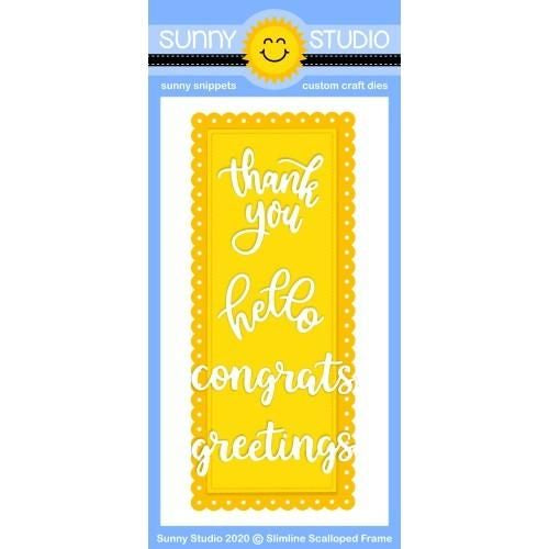 Sunny Studios SLIMLINE SCALLOPED FRAME DIES