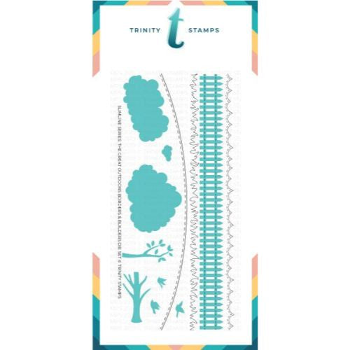 Trinity Stamps Slimline Series: The Great Outdoors Borders & Builders Die Set