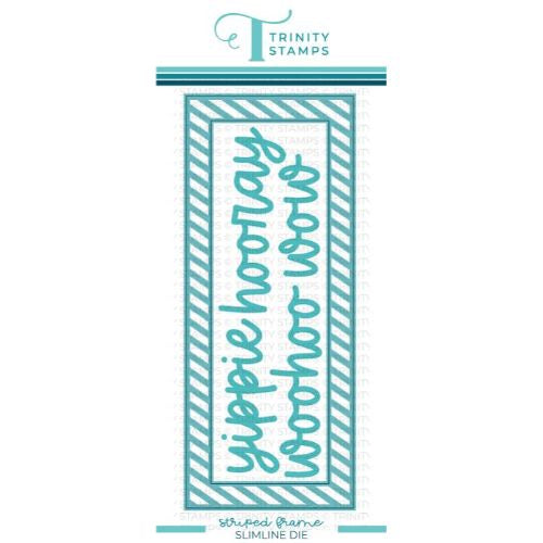 Trinity Stamps Slimline Striped Frame Panel die