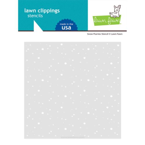 Lawn Fawn snow flurries background stencil - snow flurries background stencil