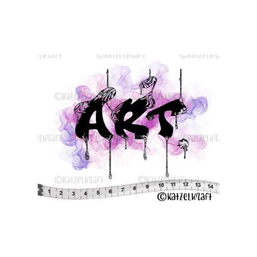 Katzelkraft BLEEDING ART WORD - SCRAPBOOKING STAMP