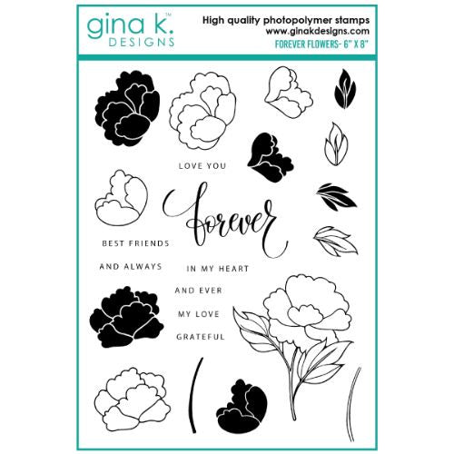 Gina K Designs STAMPS- FOREVER FLOWERS RETIRED
