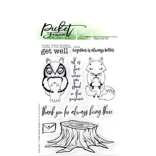 Picket Fence Studios 4"X6" Stamp Set Stand In The Sunshine