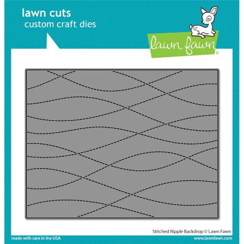 Lawn Fawn stitched ripple backdrop