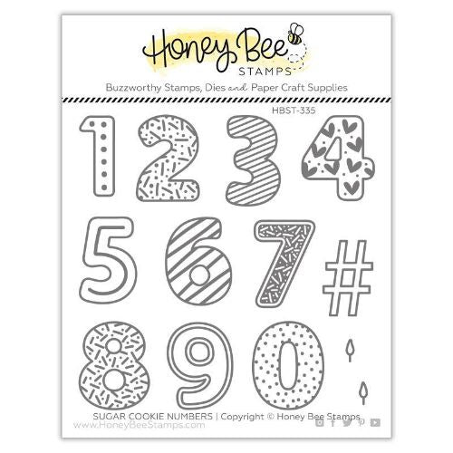 HoneyBee Sugar Cookie Numbers | 4x4 Stamp Set