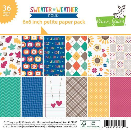 Lawn fawn Sweater Weather Remix - Petite Paper Pack LF2650