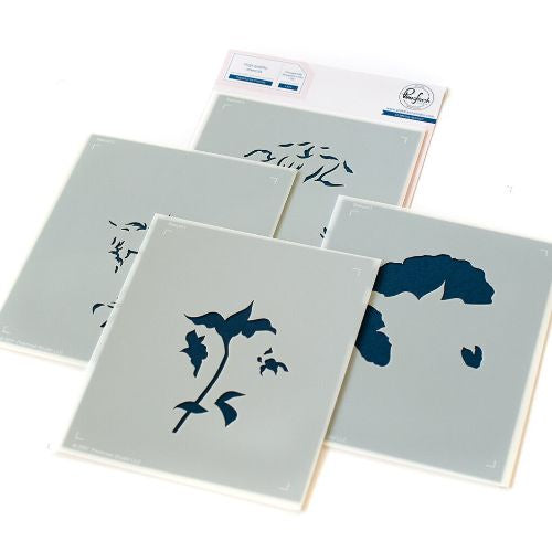 Pinkfresh Studio Thankful for Friends stencil/hot foil Bundle Retired