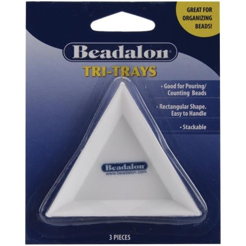 Beadalon Tri Trays 3/Pkg 3"X3"X.5"