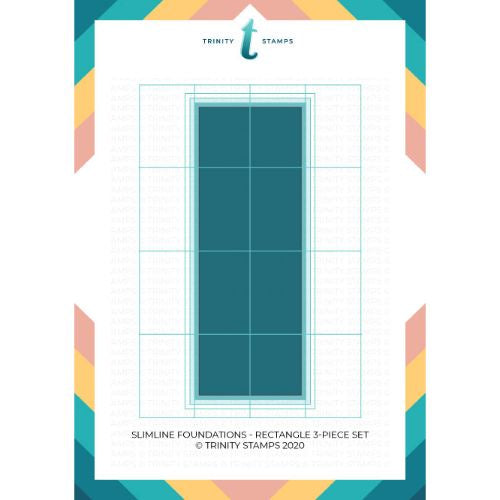 Trinity Stamps 6x9 Slimline Foundations 3-piece Stencil Set