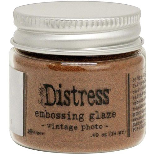 Tim Holtz Distress Embossing Glaze Vintage Photo - Auzz Trinklets N Krafts