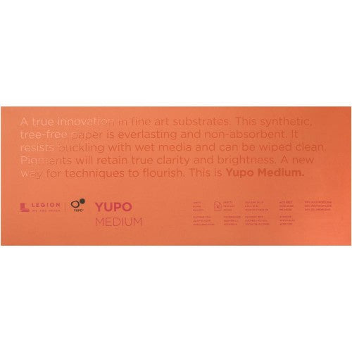 Yupo Medium Pads 6"X15" 10 Sheets/Pkg White 74lb