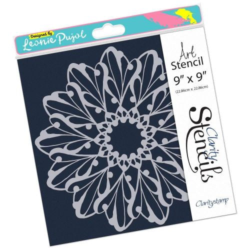 Claritystamp Leonie Pujol Wing Circus 9x9 Inch Stencil (STE-LE-00532-99)