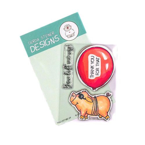 Gerda Steiner You lift me up 3x4 Clear Stamp Set