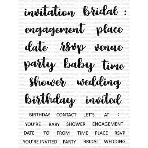 Clearly Besotted You're Invited