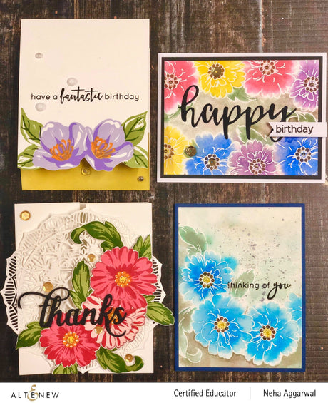 Altenew April 2020 Stamps/Dies/Stencils/Stamping Mat/Sequins Release Blog Hop + Giveaway