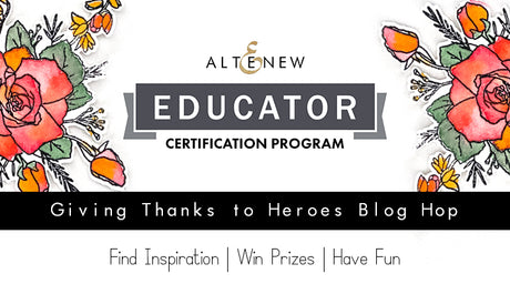 Altenew Educators "Giving Thanks" Blog Hop and Linky Party + Giveaway