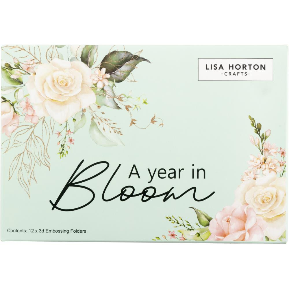 Lisa Horton Crafts Limited Edition Embossing Folders A Year In Bloom - 2025