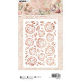 Studio Light A Cat's Secret Stencil 4.13"X5.83" Rose Pattern