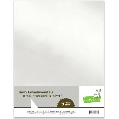 Lawn Fawn LF2457 - Metallic Cardstock - Silver