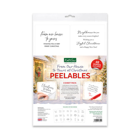 Katy Sue Designs From Our House To Yours at Christmas Peelables, 48 Stickers