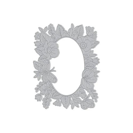 Hero Arts Floral Frame BetterPress + Foil Plate from the Lovely Letterpress Collection