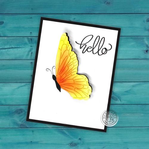 Hero Arts Varying Butterfly Wings Fancy Dies from the Chasing Rainbows Collection