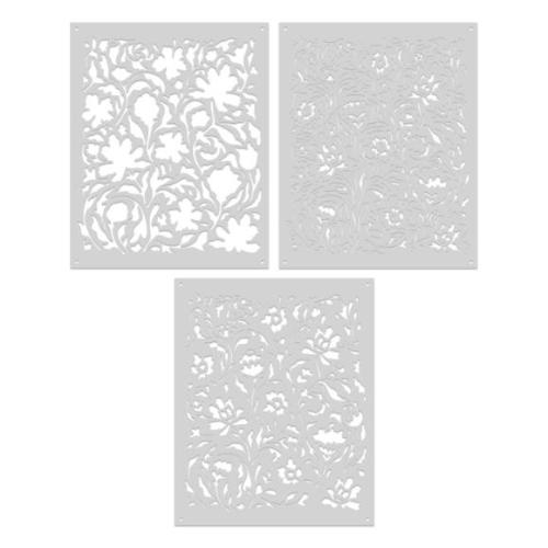 Hero Arts Color Layering Delft Floral Stencils