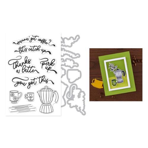 Hero Arts Perk Up Stamp & Cut Set