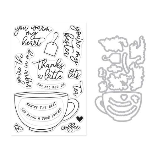 Hero Arts Coffee or Tea Stamp & Cut