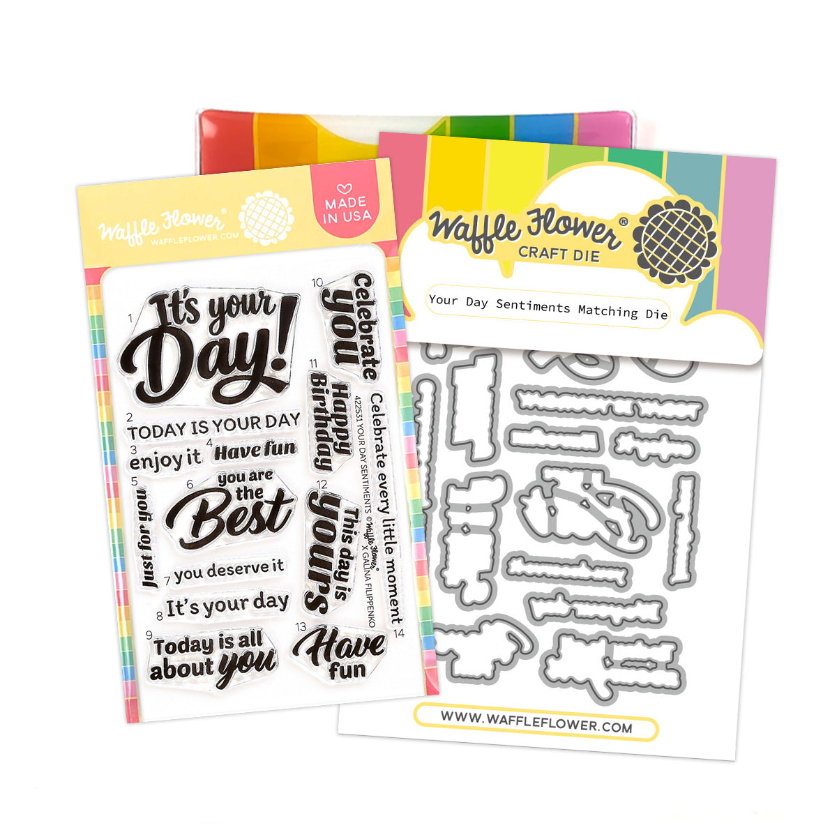 Waffle Flower Your Day Sentiments Combo - WFC2531