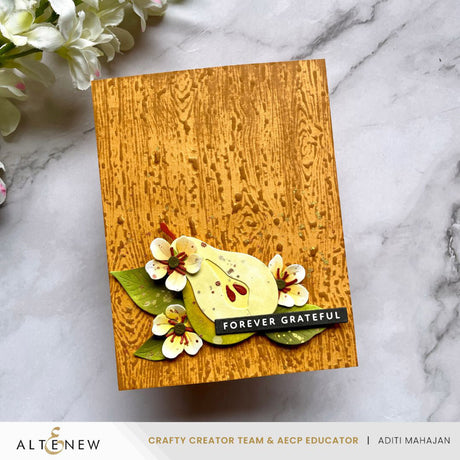 Altenew Essential Textures: Fine Woodgrain Press Plates/Foil Plates