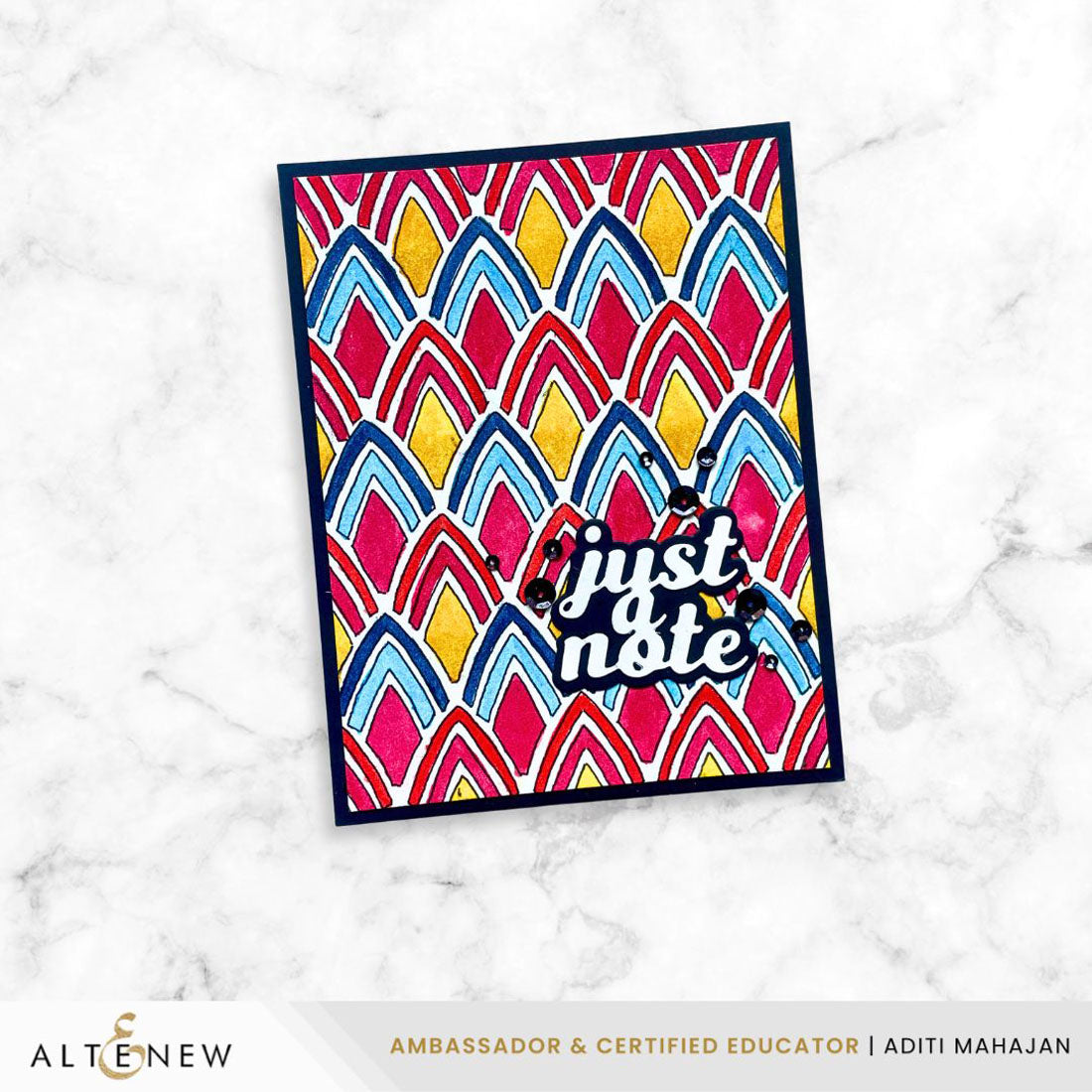 Altenew Pointweave Stencil