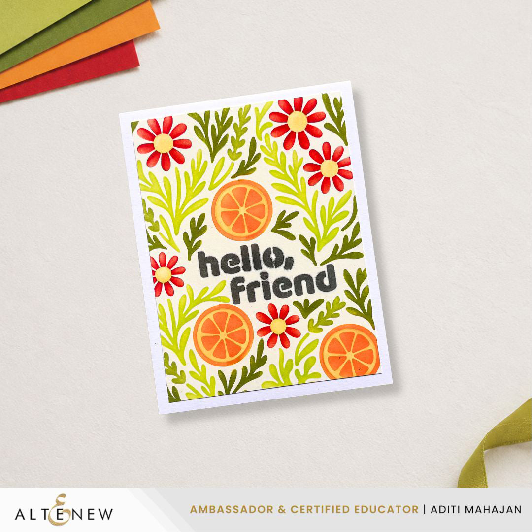 Altenew Tea Potpourri Stencil Set (5 in 1)