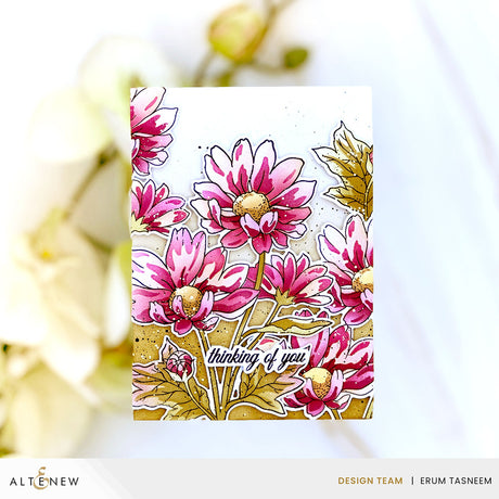 Altenew Build-A-Garden: Oxeye Daisy (Stamps, Stencils, Dies, Mini Blending Brush)