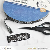 Altenew Black Instant Dimension Foam Tape – 1/16" x 1/2" x 15m postage as per actuals