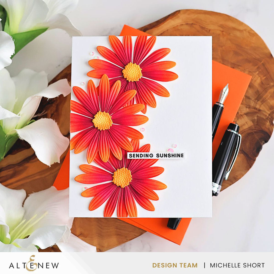 Altenew Lush Botanicals: African Daisy 3D Embossing Folder & Die Set