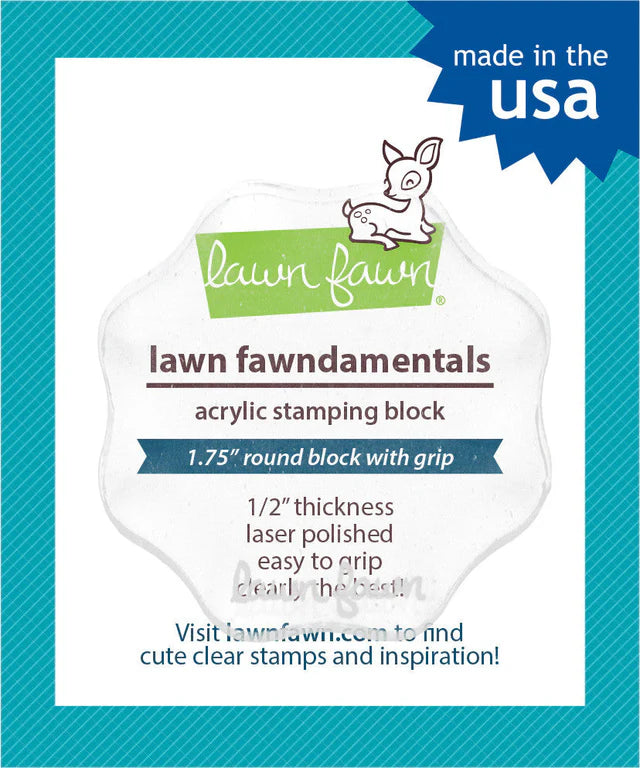 Lawn Fawn  LF0496 - Acrylic Blocks - 1.75" Round with 8 grips