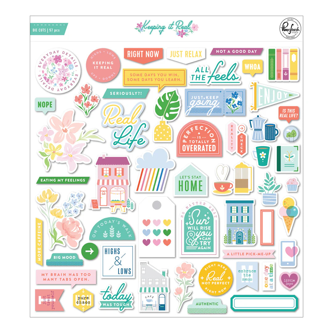 Pinkfresh Studio Keeping it Real & Some Days Card / Scrapbook Kit